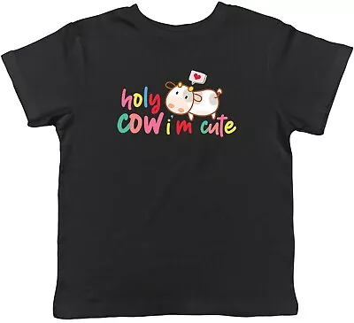 Buy Holy Cow I'm Cute Animal Childrens Kids T-Shirt Boys Girls Gift • 5.99£