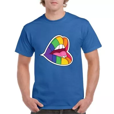 Buy Pride Mouth Shout Lips LGBTQ+ T-Shirt • 14.95£