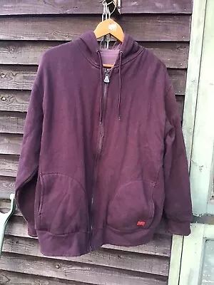Buy Vintage Dickies Thermal Zip-Up Hoody Large Purple  Workwear • 52.75£