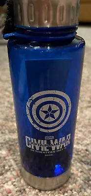 Buy Marvel CAPTAIN AMERICA Civil War Water Bottle Official Movie Merch • 14.17£