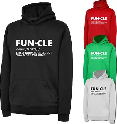 Buy Funcle Definition Hoodie Like A Normal Uncle But Way More Awesome Funny Top • 18.99£