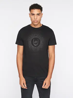 Buy Duck And Cover - Mens 'ZOOMOUT' T-Shirt - Black • 14.99£