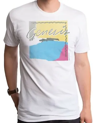 Buy Official Genesis Abacab Mens White T Shirt Genesis Classic Tee • 14.95£