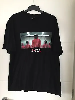 Buy Netflix Squid Game Unisex Black T-Shirt - Size XL • 12.99£