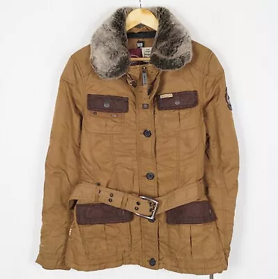 Buy KHUJO MAGDA Women's Jacket Size XL Nylon Full Zip Pockets Insulated Brown S12088 • 39.95£