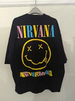Buy Asos Nirvana Nevermind T Shirt, Printed Both Sides, Oversize Small, Medium, VGC • 13£