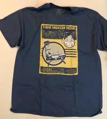 Buy Loot Crate Fallout 4 A New American Dream CAMP Platform T-shirt XL Vault Boy • 15.16£
