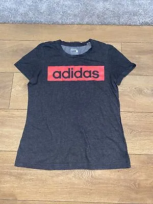 Buy Adidas Sport Essentials Logo T-shirt Womens Size Large, Grey • 3.75£