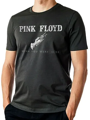 Buy OFFICIAL Pink Floyd T Shirt Wish You Were Here Album Robot Shake Black  WYWH NEW • 12.99£