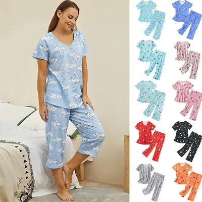 Buy Womens Christmas Pyjamas Set Pjs XMAS Pajamas Lounge Wear Nightwear Oversized UK • 18£
