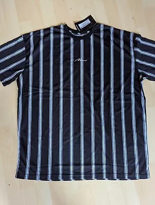 Buy Boohoo Man Size Small Oversized T-shirt Black And White Stripe  • 7£