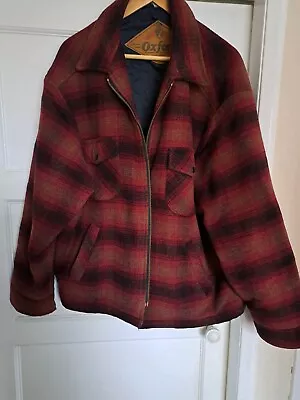 Buy Oxford Mens Red Checked Jacket Large 46  Chest • 14.99£