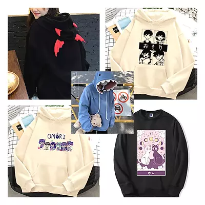 Buy Anime Graphic Sweatshirts: Omori, Sailor Moon, Shark, Various Styles Your Pick! • 26.48£