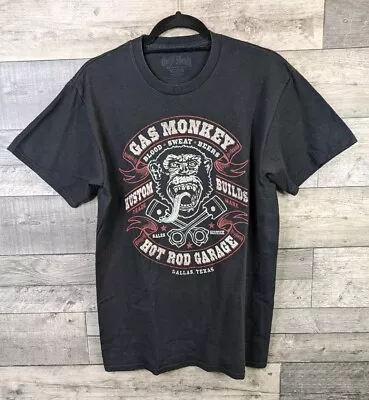 Buy Gas Monkey Garage Graphic Tee T Shirt Blood Sweat And Beers Black Mens Medium • 18.99£