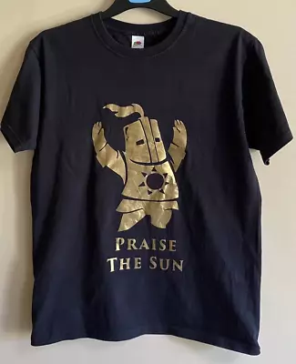Buy Dark Souls Praise The Sun T-shirt, Black, Size Medium • 9.99£