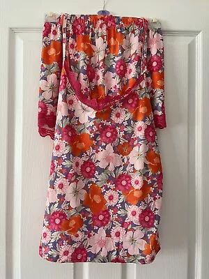 Buy Ladies Women’s Primark Cami Strap Top & Shorts Floral Pyjama Set Size XL 18-20 • 15.99£