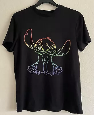 Buy Disney’s Pride Collection “Stitch” T Shirt, Black, Aged 13-14 Years • 8.95£