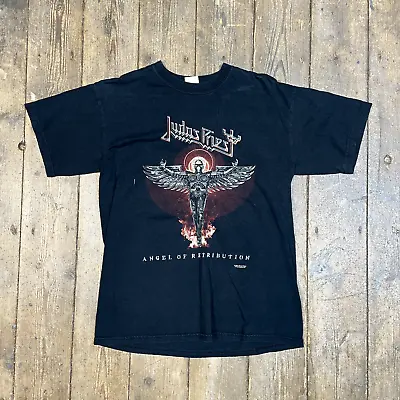 Buy Judas Priest T-Shirt 2005 Music Graphic Tour Tee, Black, Mens Medium • 40£