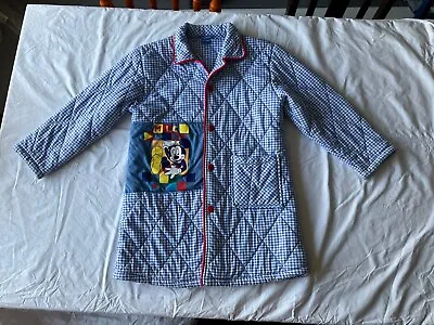 Buy VTG Vintage 90s Disney Mickey Mouse Quilted Coat Jacket Age 10 -11 Gingham • 18£
