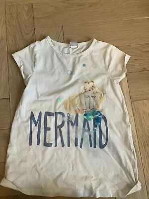Buy Mermaid T-shirt With Sequins Aged 6-7 Years • 5£