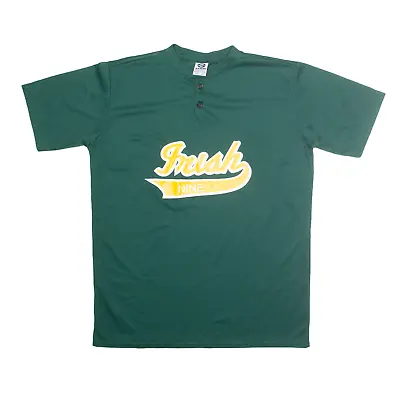 Buy SAXON Frish Nine 4 Jersey Green Short Sleeve Mens S • 13.99£