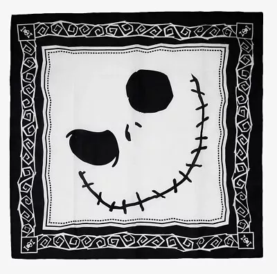 Buy The Nightmare Before Christmas Bandana ~ Jack Skellington ~NEW~Smiling Face~B&W • 10.57£