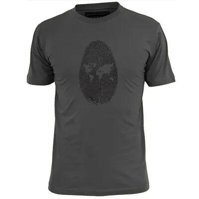 Buy Mens Fingerprint World Map T Shirt Art Geography • 8.99£