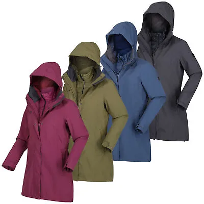 Buy Regatta Womens Denbury III 3-in-1 Jacket Waterproof With Inner Jacket • 51.31£