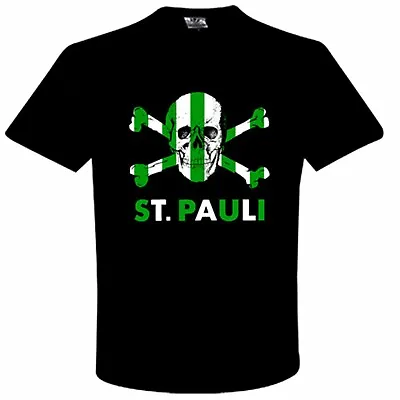 Buy St Pauli & Celtic Skull & Crossbones Friendship T-Shirt Adult Sizes 100% Cotton • 14.99£