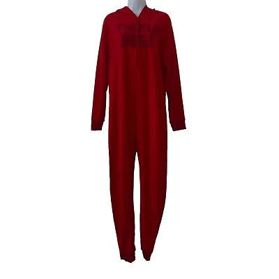 Buy Rare Sesame Street Elmo Unionsuit Womens L XL Tickle Me Red Costume Pajamas PJ's • 47.39£