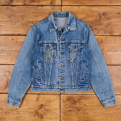 Buy Vintage Levi's Denim Jacket S Stonewash Trucker Jean Red Tab Womens Blue • 38.87£