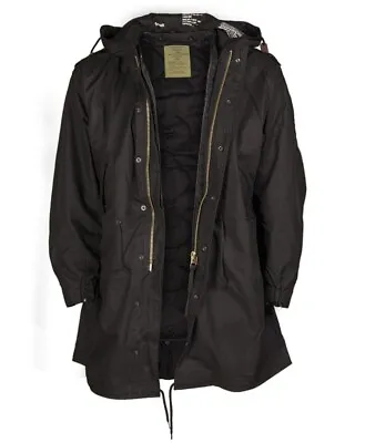Buy Mil-Tec US Army Black M51 Fishtail Winter Shell Hooded Parka With Liner • 99.99£