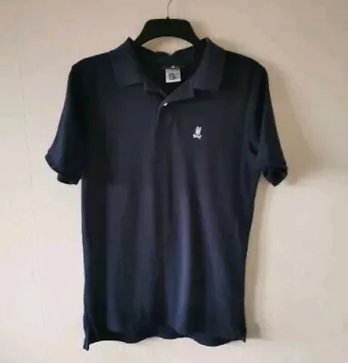 Buy Psycho Bunny Classic Pique Polo Shirt Tshirt Navy Medium • 26.99£