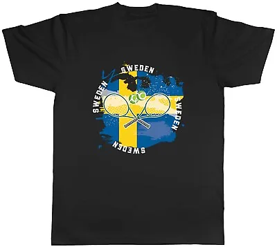 Buy Tennis Sports With Sweden Flag Mens Unisex T-Shirt Tee Gift • 8.99£