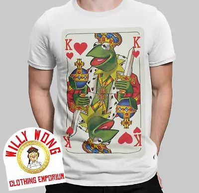 Buy Kermit T-Shirt Hearts Playing Card Retro Cartoon Movie Tee  Boys Girls Kids • 6.99£