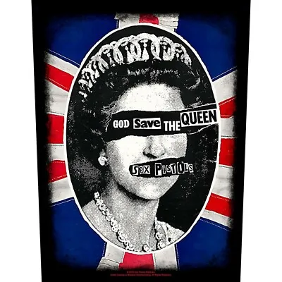 Buy THE SEX PISTOLS Back Patch: GOD SAVE THE QUEEN: Official Licenced Merch Gift • 8.95£