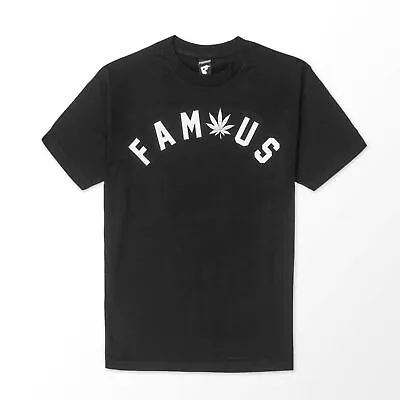 Buy Famous Stars And Straps Get Lit Weed Arch Black Travis Barker T-Shirt- CA3 • 12.99£