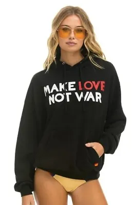 Buy NWT Rare Aviator Nation Hoodie Xs Make Love Not War • 278.77£