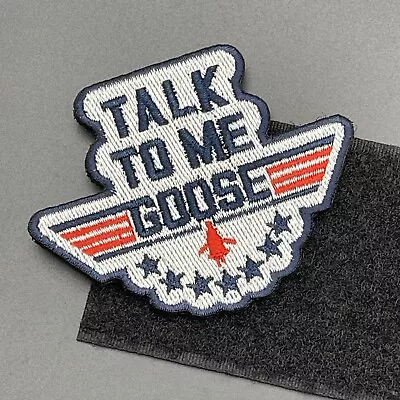 Buy Talk To Me Goose Patch Hook & Loop Top Gun Military Army Tactical Airsoft Biker • 4.79£
