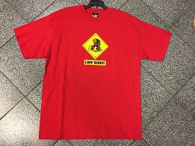 Buy Rare VINTAGE Deadstock Limp Biskit Red T-Shirt TShirt Tee Shirt Fred VTG Giant • 89.78£