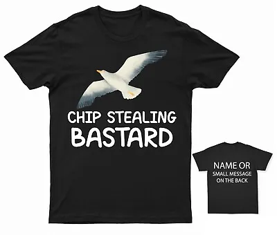 Buy Seagull Chip Thief T-Shirt Humorous Seaside Bird Tee • 14.95£