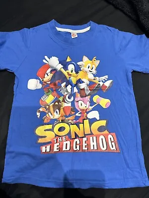 Buy Boys Sonic Tshirt Size 120cm • 3.50£