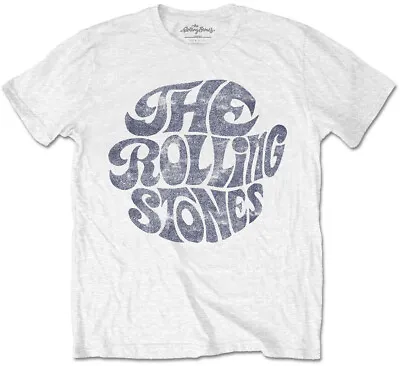 Buy The Rolling Stones Vintage 70s Logo White T-Shirt OFFICIAL • 14.99£