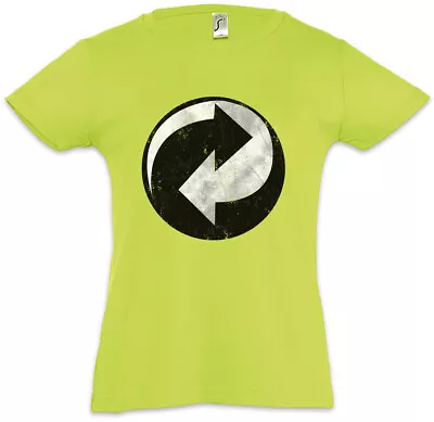 Buy RECYCLING SYMBOL Kids Girls T-Shirt Green Point Arrow The Recycle Big Punkt • 16.95£