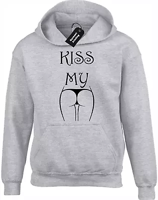 Buy Kiss My Ass Hoody Hoodie Funny Rude Printed Design Adult Humour Quality New • 16.99£