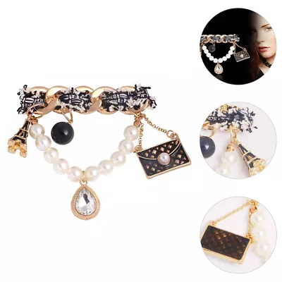 Buy  Pearl Buckle Brooch Christmas Decor Alloy Sweater With Pearls Simple • 8.19£