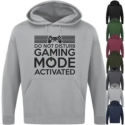 Buy DO NOT DISTURB GAMING MODE ACTIVATED HOODIE Funny Slogan Novelty Mens Geeky Game • 15.99£