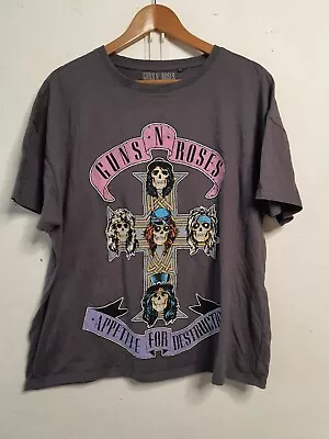 Buy Guns And Roses Shirt Womens Size 18 Appetite For Destruction Tour Band 90s Y2k • 9.92£