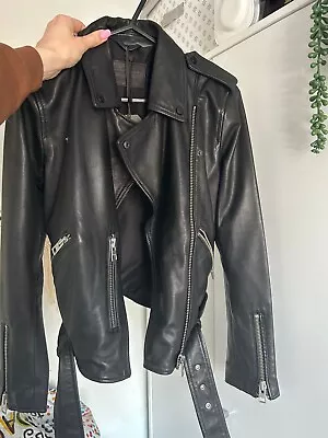 Buy Allsaints, Balfern ~  NEW Ladies Leather Biker Jacket Size Small • 250£