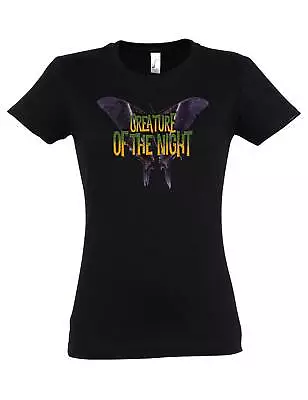 Buy Creature Of The Night Butterfly Women T-Shirt Moth Gothic Oldschool Dark Horror • 22.74£